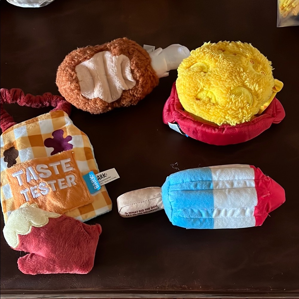 BarkBox Colorful Dog Toy Set
